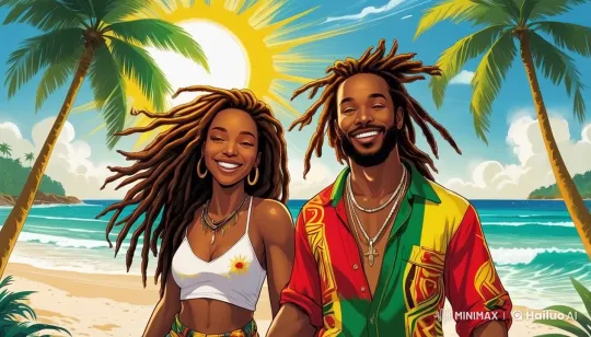 Vibrant Beach Day Animated in Live2D – AI Generated Video | Hailuo AI