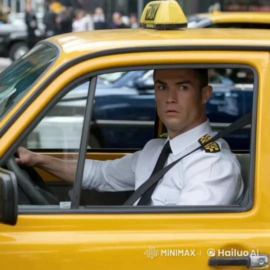 Taxi Driver Navigates City with Awareness – AI Generated Video | Hailuo AI