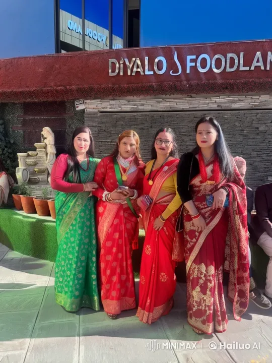 Vibrant Women in Sarees Engage in Animated Fight – AI Generated Video | Hailuo AI