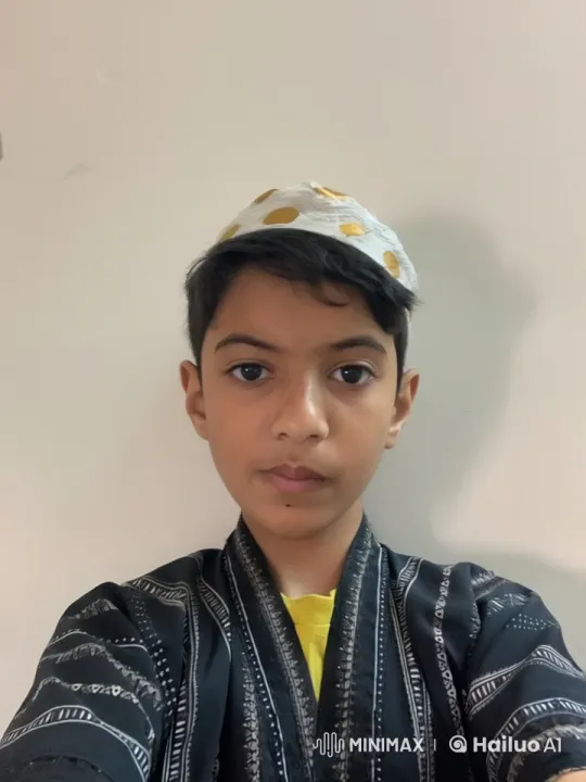 Boy Mimics Smoking in Minimalist Setting – AI Generated Video | Hailuo AI