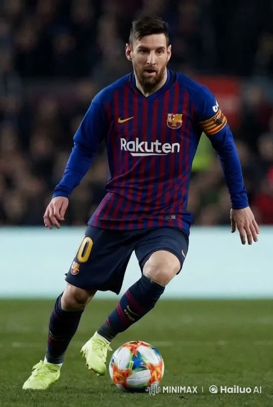 Football Player's Skilled Dribbling and Shot – AI Generated Video | Hailuo AI