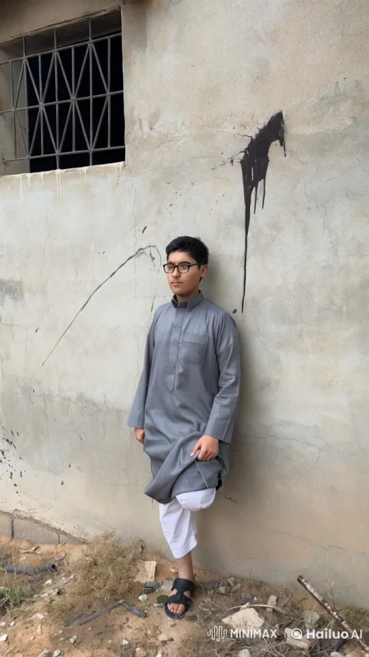 Young Man Smoking Against Wall Looping Scene – AI Generated Video | Hailuo AI