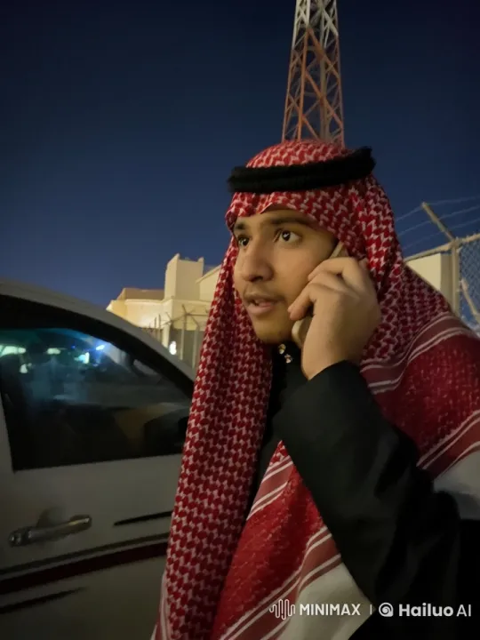 Contemplative Young Man on Phone at Night – AI Generated Video | Hailuo AI