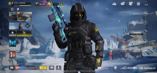 Tactical Character in Futuristic Snowscape – AI Generated Video | Hailuo AI