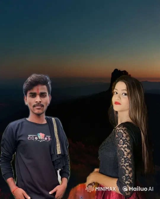 Couple Shares Intimate Kiss Against Dusk Landscape – AI Generated Video | Hailuo AI