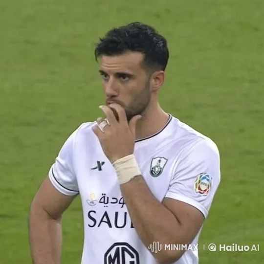 Saudi Footballer Smoking on a Calm Green Field – AI Generated Video | Hailuo AI