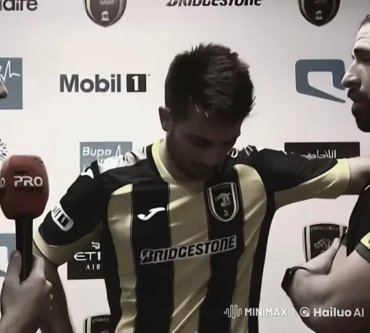 Football Player Prepares for Post-Game Interview – AI Generated Video | Hailuo AI