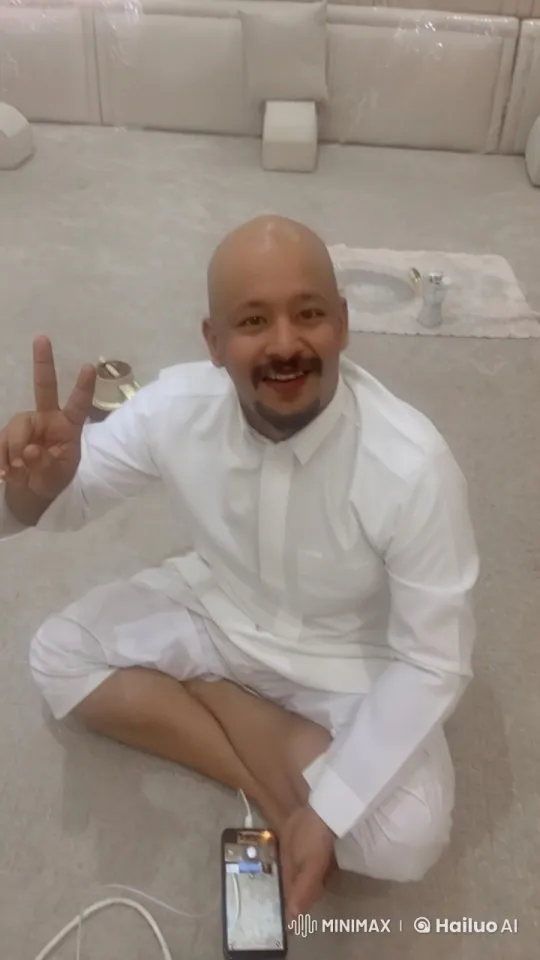 Man Smoking Peacefully in Cozy Room – AI Generated Video | Hailuo AI