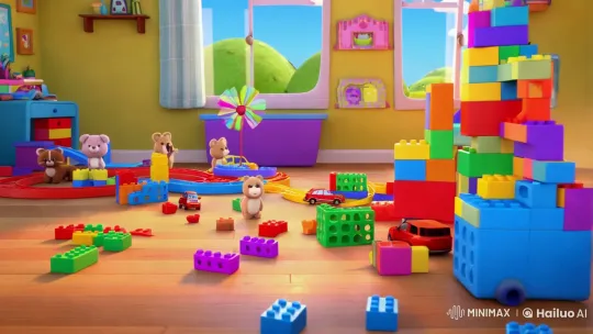 Vibrant Playroom: A Child's Magical Wonderland – AI Generated Video | Hailuo AI