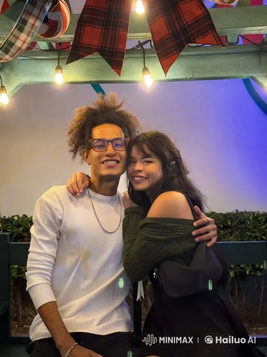 Couple's Surprise Engagement Under Festive Lights – AI Generated Video | Hailuo AI