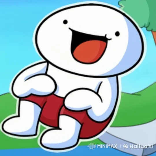 Cartoon Character Struggles in Turbulent Water Scene – AI Generated Video | Hailuo AI