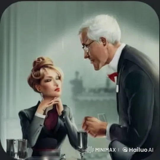 Elegant Diners Engage in Intimate Conversation – AI Generated Video | Hailuo AI