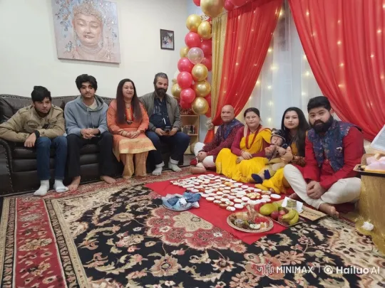Family Celebration with Playful Mock Fight – AI Generated Video | Hailuo AI