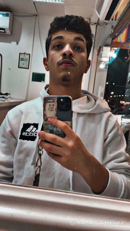 Young Man Reflects in Barbershop Mirror Smoking – AI Generated Video | Hailuo AI