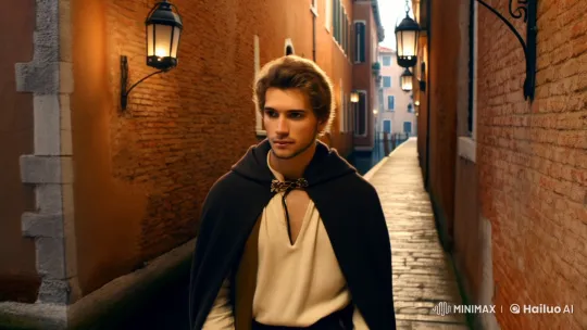 18th Century Venice Alleyway Exploration – AI Generated Video | Hailuo AI