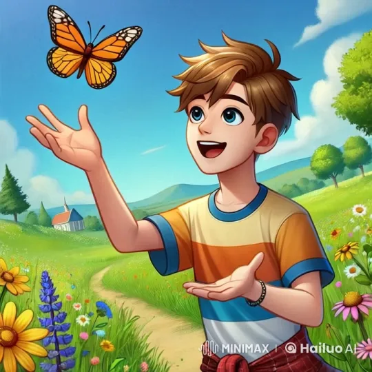 Children's Joyful Adventure in a Flowery Countryside – AI Generated Video | Hailuo AI