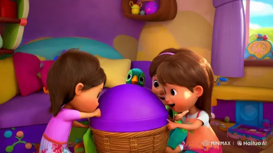 Children Introduce Their Colorful Pets in a Cozy Room – AI Generated Video | Hailuo AI