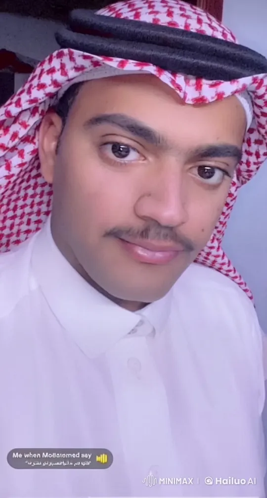 Man in Middle Eastern Attire Adjusts Keffiyeh – AI Generated Video | Hailuo AI