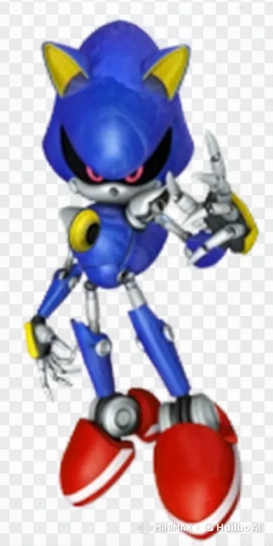 Metal Sonic vs. Dr. Eggman: Intense Futuristic Battle – AI Generated Video | Hailuo AI