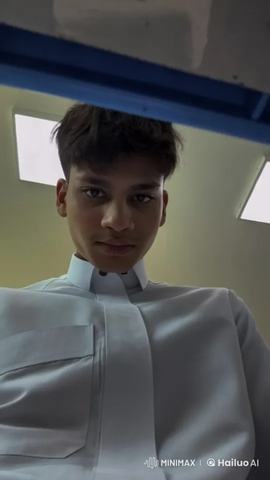 Formal Shirt Person Smoking from Low Angle – AI Generated Video | Hailuo AI