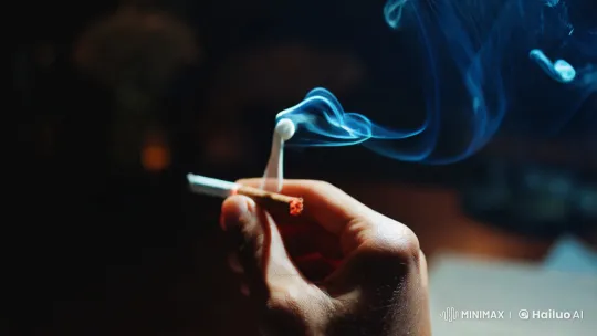 Mesmerizing Dance of Cigarette Smoke in Slow Motion – AI Generated Video | Hailuo AI