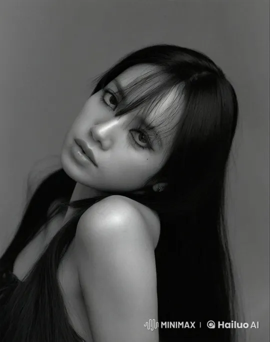 Monochrome Portrait of a Smoking Woman – AI Generated Video | Hailuo AI