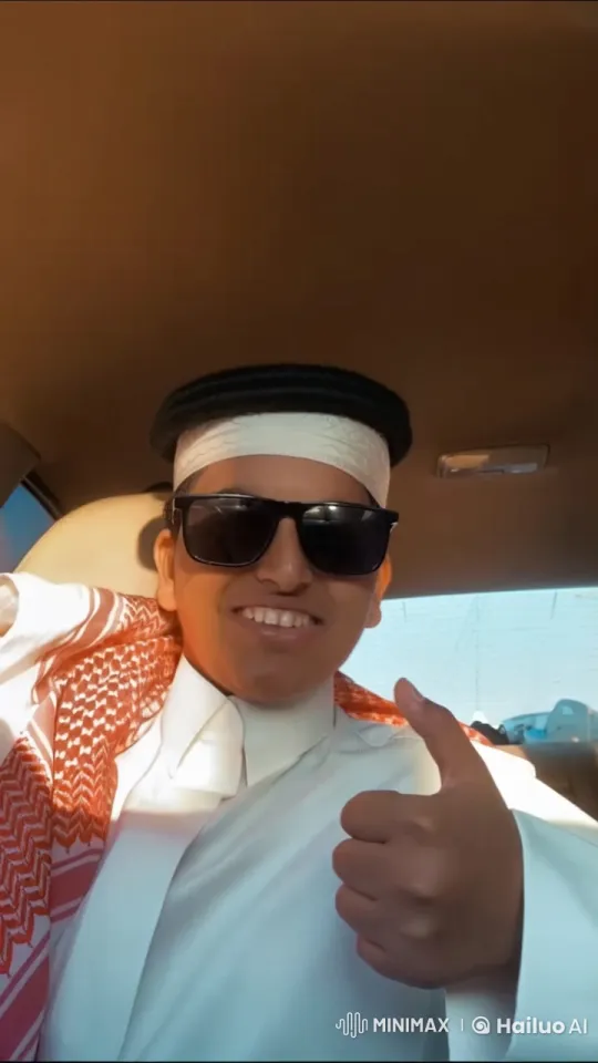 Person Smiles, Thumbs-Up, and Smokes in Car – AI Generated Video | Hailuo AI