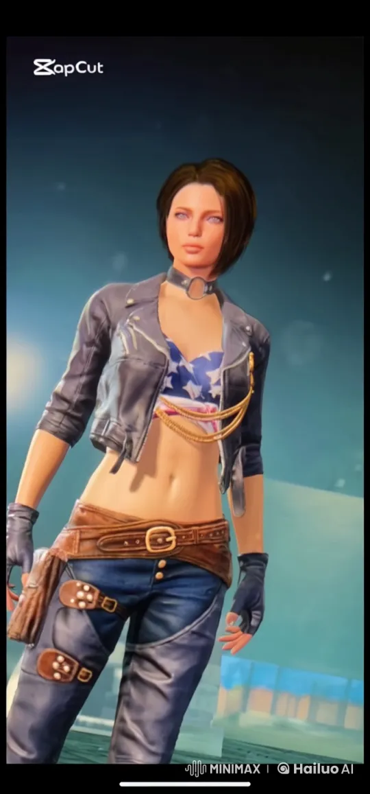 Confident Individual Showcases Style in Star-Spangled Look – AI Generated Video | Hailuo AI