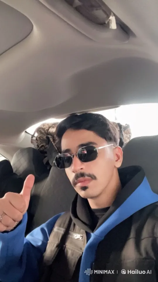 Person Smokes Cigarette in Car, Thumbs Up – AI Generated Video | Hailuo AI