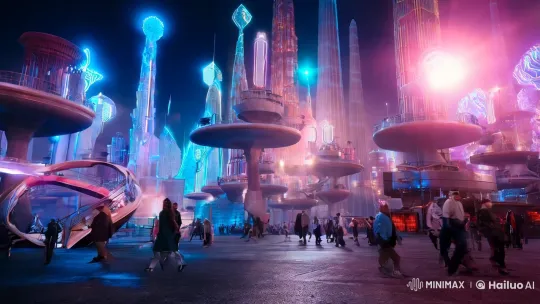 Futuristic Metropolis: Detective's Temporal Odyssey – AI Generated Video | Hailuo AI