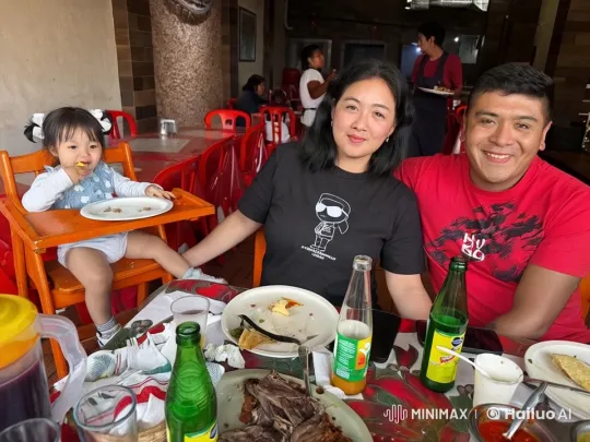 Family Dining Out with Casual Greeting – AI Generated Video | Hailuo AI