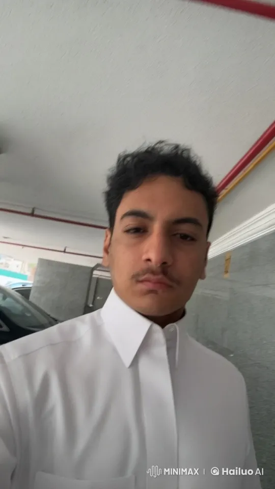 Person Smoking Casually in Indoor Parking Area – AI Generated Video | Hailuo AI