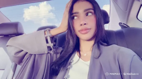 Person Smoking in Car with Cloudy Day Background – AI Generated Video | Hailuo AI
