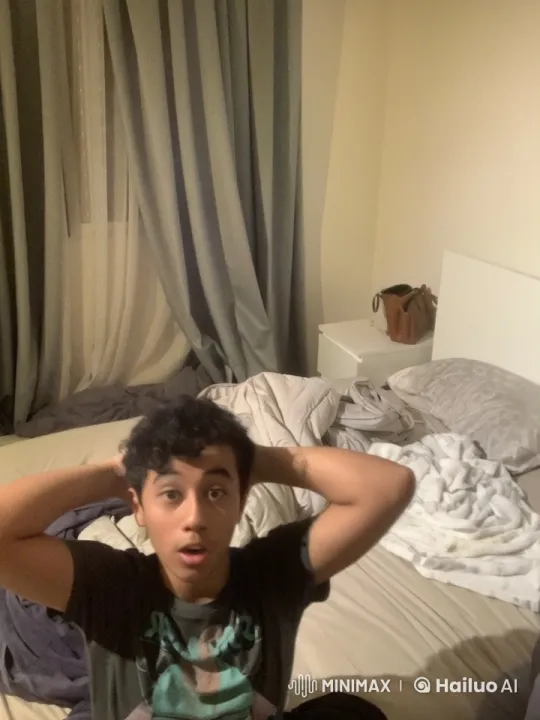 Relaxed Solitude: Smoking in a Cozy Bedroom – AI Generated Video | Hailuo AI
