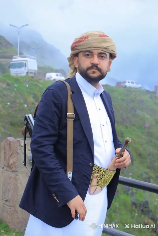 Man Smokes in Mountainous Landscape with Traditional Attire – AI Generated Video | Hailuo AI