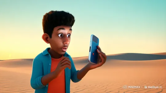 Teen Films Alien Encounter in Desert Crash – AI Generated Video | Hailuo AI