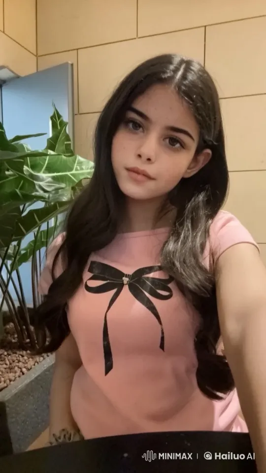 Young Woman Smoking in a Calm, Beige-Walled Room – AI Generated Video | Hailuo AI