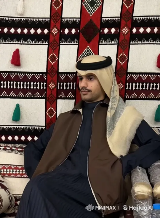 Man Smokes Cigarette in Traditional Setting – AI Generated Video | Hailuo AI