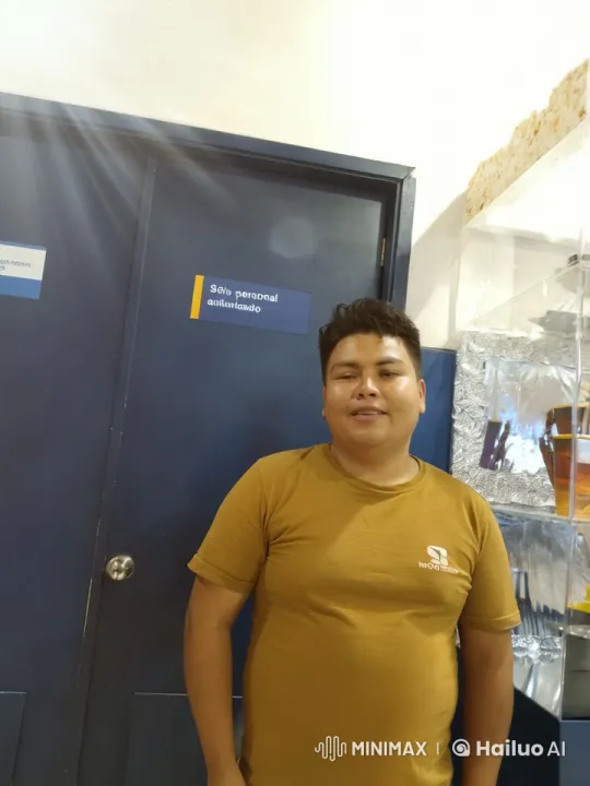 Person Kisses Air in Front of "Authorized Only" Door – AI Generated Video | Hailuo AI
