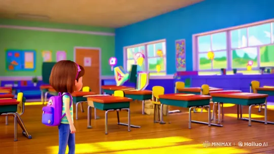 Magical Classroom Portal: Animated Letters and Numbers – AI Generated Video | Hailuo AI