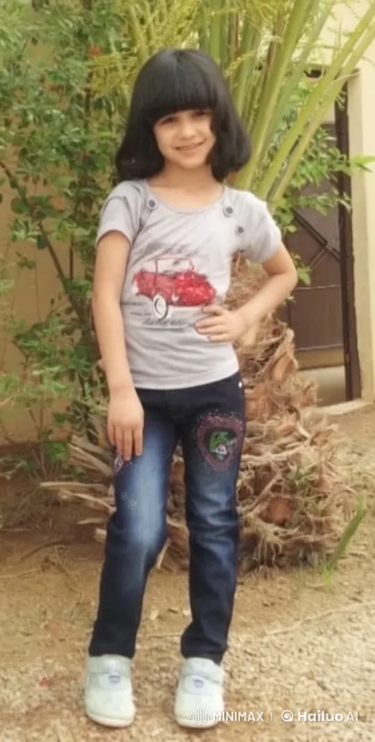 Confident Girl in Graphic Tee Gives Embrace – AI Generated Video | Hailuo AI