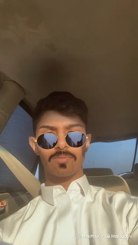 Man Smoking Cigarette in Car Interior – AI Generated Video | Hailuo AI