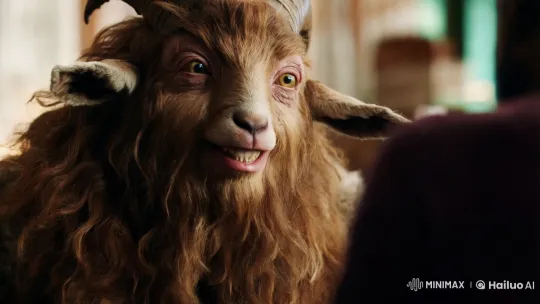 Grotesque Goat Man: Whimsical Surrealism in Cinematic Art – AI Generated Video | Hailuo AI