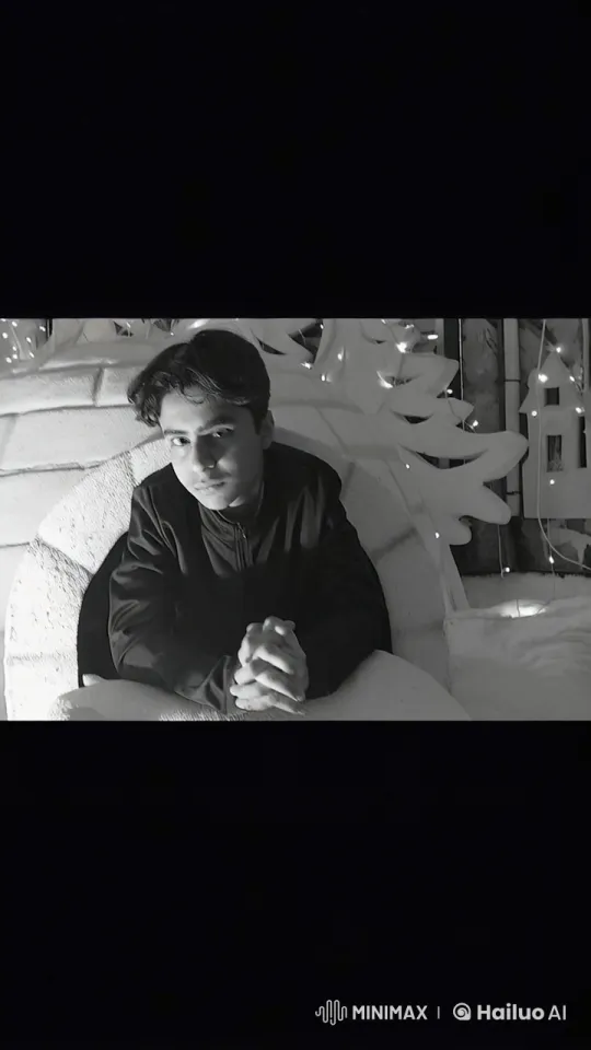 Contemplative Young Man in Winter Holiday Setting – AI Generated Video | Hailuo AI