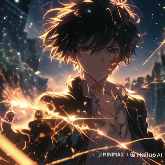 Dynamic Live2D Scene with Character in Twilight City – AI Generated Video | Hailuo AI