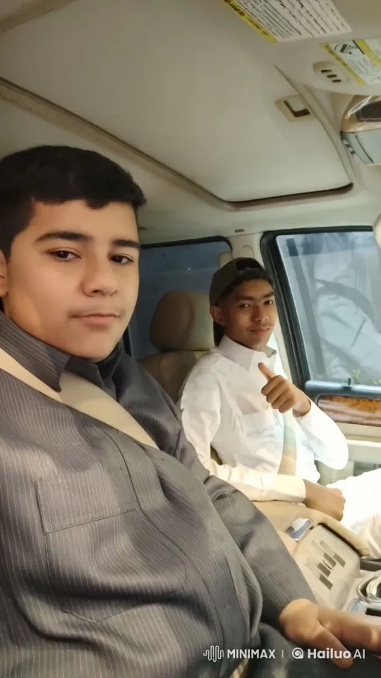 Evening Drive: Men in Comfortable Car, Smoking and Steering – AI Generated Video | Hailuo AI