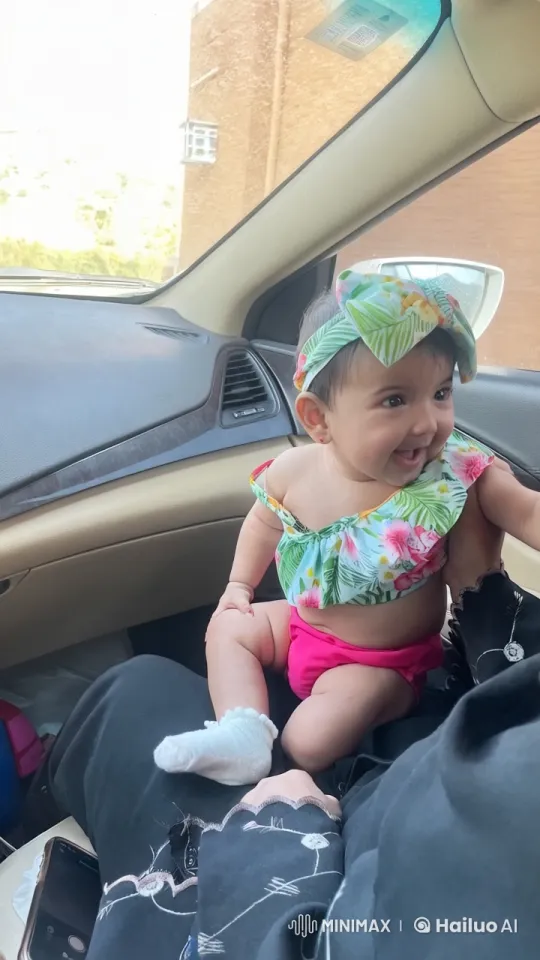 Baby's Playful Moment in Cozy Car Interior – AI Generated Video | Hailuo AI