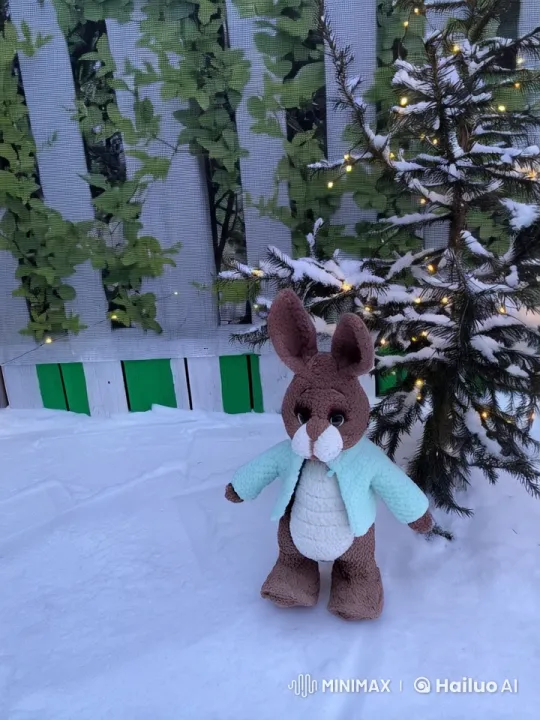 Magical Winter Wonderland with Animated Bunny – AI Generated Video | Hailuo AI