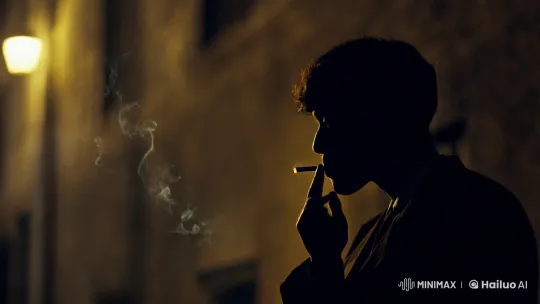 Contemplative Figure in Urban Alleyway – AI Generated Video | Hailuo AI