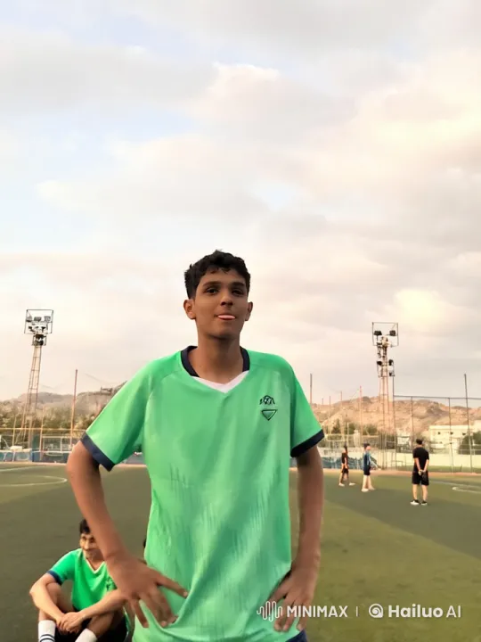 Young Man Smokes Calmly Amidst Outdoor Sports Activity – AI Generated Video | Hailuo AI